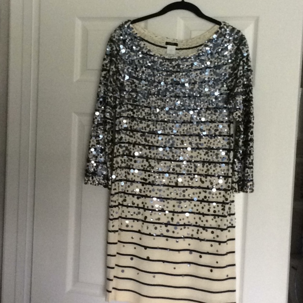 J Crew knit sequined dress.
